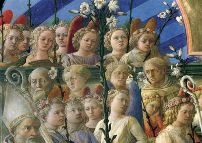 Krönung der Jungfrau (Detail) von Filippo Lippi