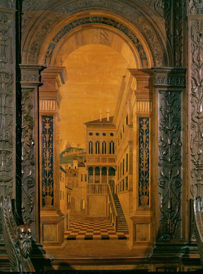 Straße und Häuser, Trompe-l