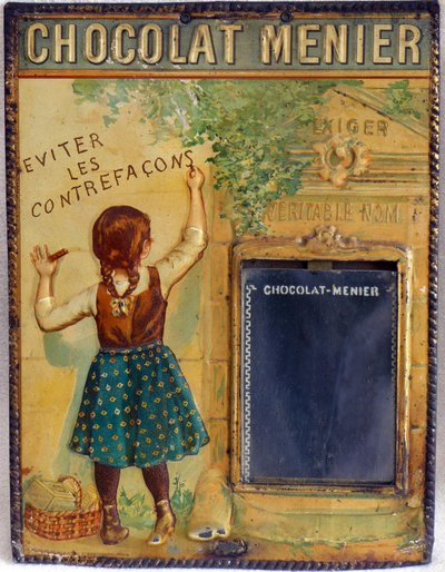 Werbeplakette von Schokolade Menier, um 1900 von Firmin (after) Bouisset