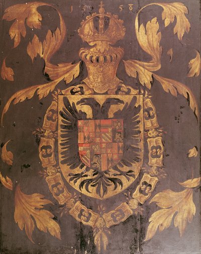 Wappen von Karl V., Heiliges Römisches Reich, 1558 von Flemish School