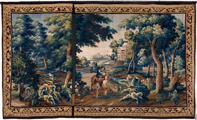 Flämischer Wandteppich. Ende des 17. Jahrhunderts. Eigentum der Kirche Sint-Walburgakerk Oudenaarde von Flemish School