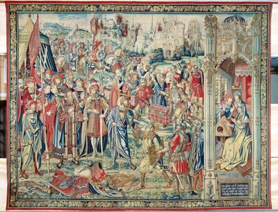 Beute sammeln, Wandteppich von David und Bathseba, ca. 1510-15 von Flemish School
