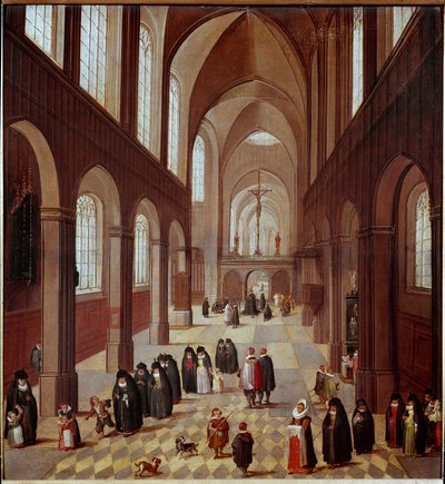 Innenansicht der Kirche von Flemish School