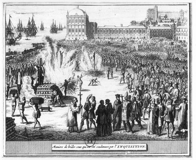 Methode des Verbrennens der von der Inquisition Verurteilten von Flemish School
