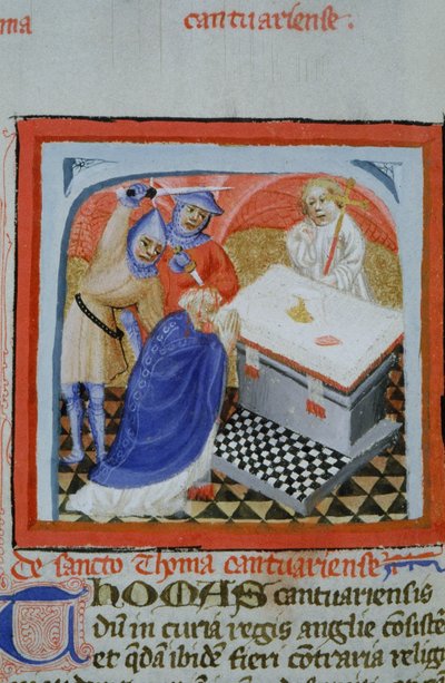 Ms Gen 1111 Seite aus der Legenda Aurea, Brügge, ca. 1400-10 von Flemish School