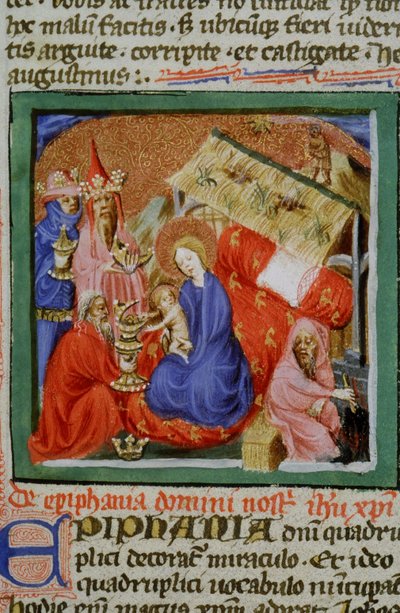 Ms Gen 1111 Seite aus der Legenda Aurea, Brügge, ca. 1400-10 von Flemish School