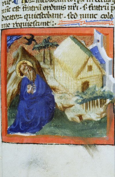 Ms Gen 1111 Seite aus der Legenda Aurea, Brügge, ca. 1400-10 von Flemish School