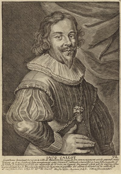 Porträt von Jacques Callot von Flemish School