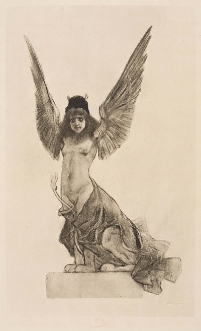 Weibliche Sphinx oder Parallel von Félicien Rops