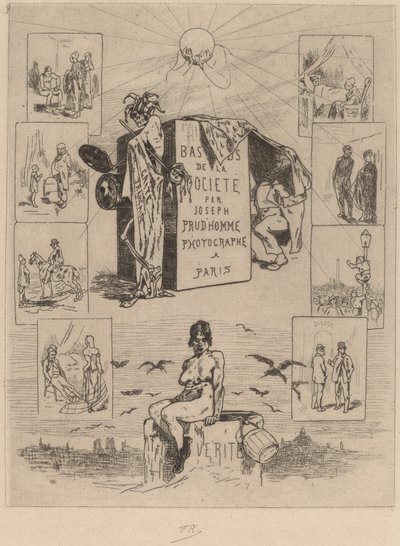 Frontispiz: Der Abschaum der Gesellschaft, 1864 von Félicien Rops