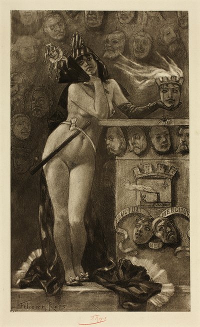 Moderne Masken von Félicien Rops