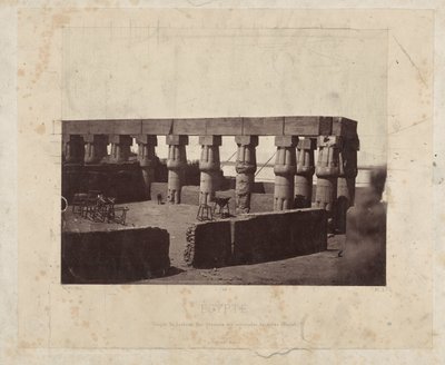 Restanten van de Luxortempel von Félix Bonfils