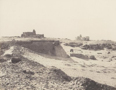 Assuan, Ruinen der alten arabischen Umfriedung im Südosten der Stadt von Félix Teynard