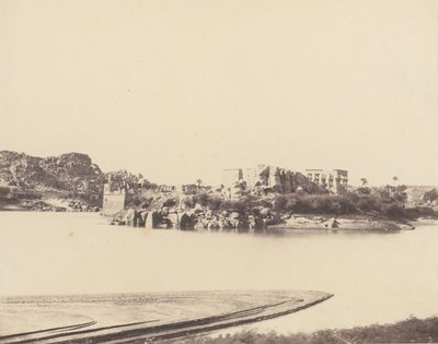 Ile de Fileh Philä, Vue Générale Prise du Sud-Est au Point B von Félix Teynard