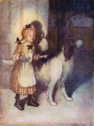 Eliza schaut, ob die Kinder schlafen von Flora White