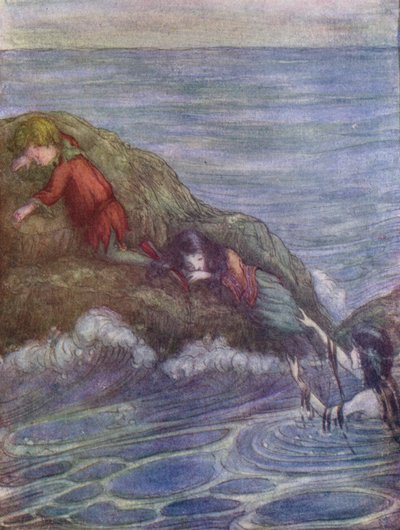 Lagune, wo sie vor Hook flüchteten von Flora White