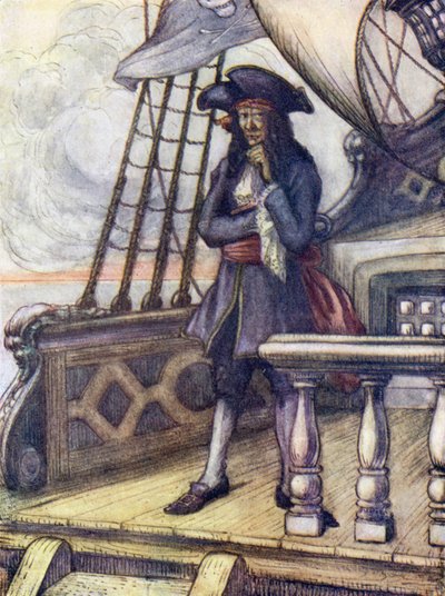 Quarter Deck, wo Hook allein ging von Flora White