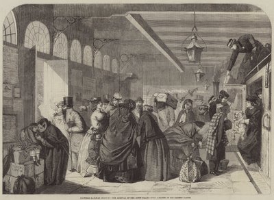 Bahnhof Hastings, die Ankunft des Zuges von Florence Claxton