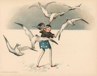 Illustration für The Golliwoggs Polar Adventures von Florence K. Upton