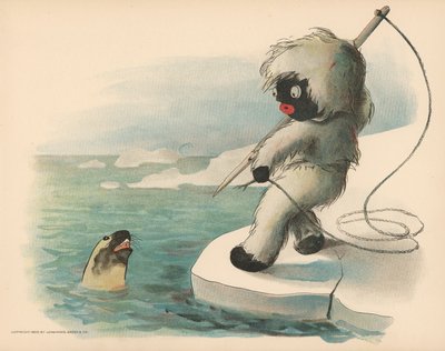 Illustration für Die Golliwoggs Polarabenteuer von Florence K. Upton