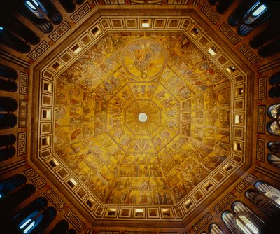 Kuppeldecke des Baptisteriums von St. Johannes, Florenz von Florentine School