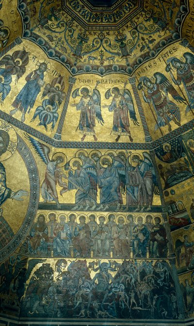Mosaik an der Kuppeldecke des Baptisteriums von St. Johannes, Florenz von Florentine School