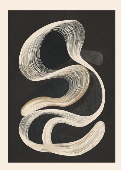 Elegante Fließende Linien von Flow Line