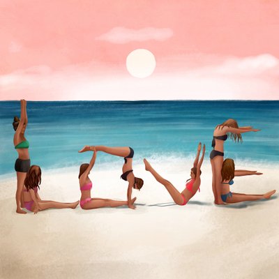Liebe am Strand von Flow Line