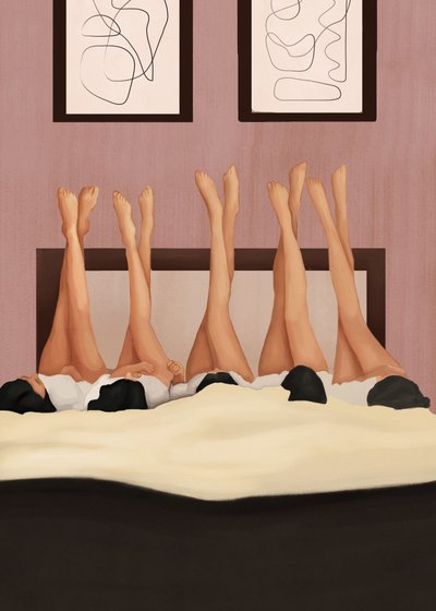 Pyjamaparty-Beine von Flow Line