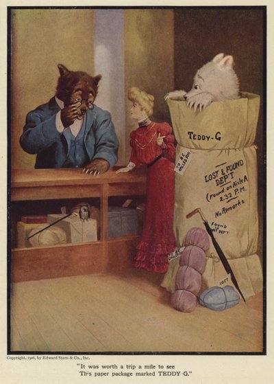 Es war eine Reise von einer Meile wert, dieses Papierpaket mit der Aufschrift TEDDY - G zu sehen von Floyd V. Campbell