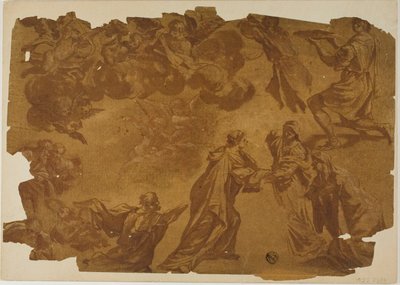 Skizzen nach verschiedenen Gemälden, einschließlich der Heimsuchung von Follower of Francesco Monti