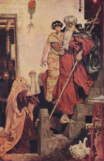 Elia erweckt den Sohn der Witwe zum Leben, 1868 von Ford Madox Brown