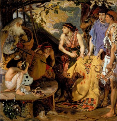 Der Mantel der vielen Farben von Ford Madox Brown