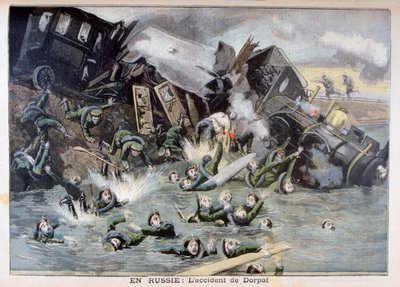 Militärzugunfall in Dorpat, Russland, 1897 von Fortuné Méaulle