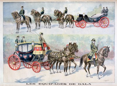 Arten von Galawagen, 1896 von Fortuné Méaulle