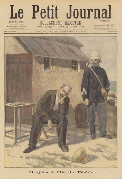 Alfred Dreyfus auf der Teufelsinsel inhaftiert von Fortune Louis Meaulle