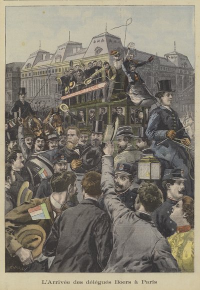 Ankunft der Buren-Delegierten in Paris von Fortune Louis Meaulle