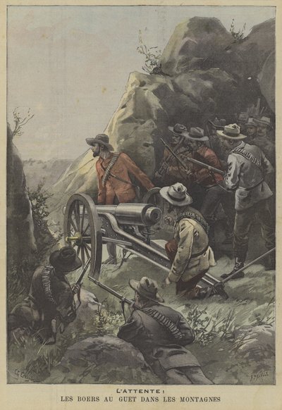 Buren bereiten einen Hinterhalt in den Bergen vor von Fortune Louis Meaulle