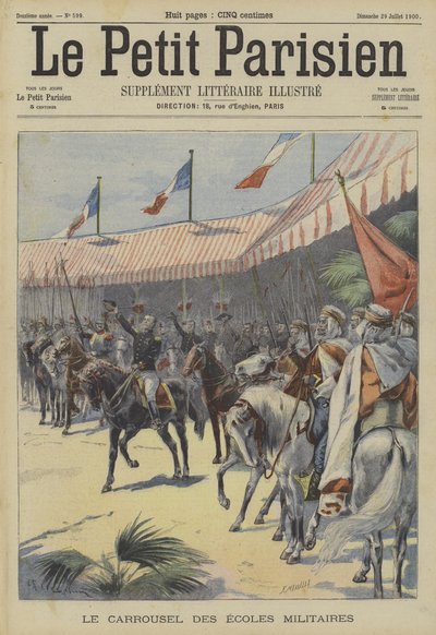 Kavallerieparade der französischen Militärakademien von Fortune Louis Meaulle