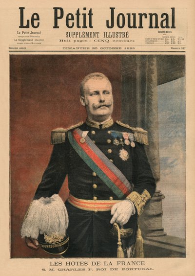 Französische Gastgeber, Seine Majestät Carlos I., König von Portugal, Titelbild von 