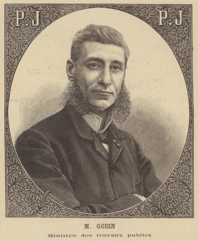 Jules Godin, französischer Minister für öffentliche Arbeiten von Fortune Louis Meaulle