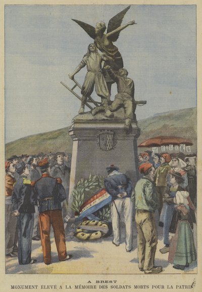 Denkmal in Brest zum Gedenken an die französischen Soldaten, die ihr Leben für die Nation gaben von Fortune Louis Meaulle