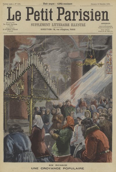 Orthodoxer christlicher Gottesdienst in Russland von Fortune Louis Meaulle