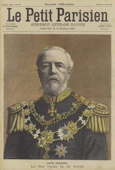 Oscar II., König von Schweden von Fortune Louis Meaulle