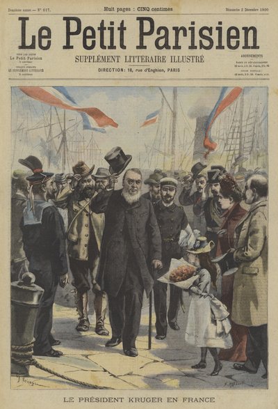 Paul Kruger, ehemaliger Präsident von Transvaal, kommt in Frankreich an von Fortune Louis Meaulle