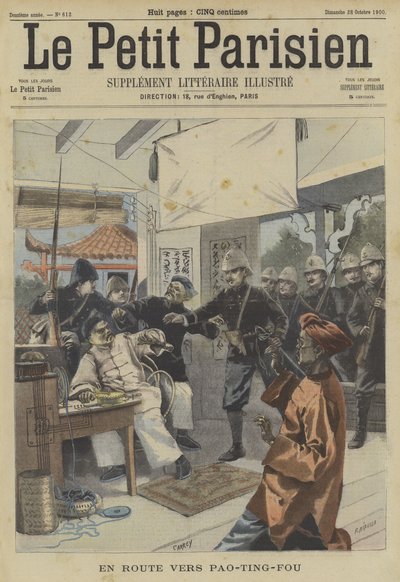 Der Boxeraufstand: Auf dem Weg nach Baoding, China von Fortune Louis Meaulle