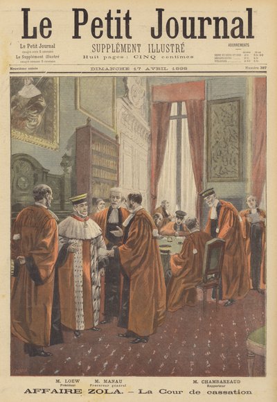 Der Verleumdungsprozess von Emile Zola - der Kassationshof von Fortune Louis Meaulle