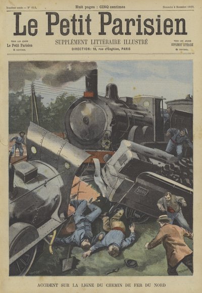 Zugunglück auf der Chemin du Fer du Nord, Frankreich von Fortune Louis Meaulle