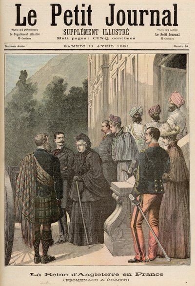 Die Königin von England in Frankreich: Ein Spaziergang in Grasse, aus 