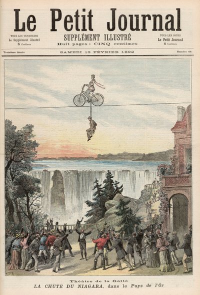 Theatre de la Gaite Darsteller bei den Niagarafällen, aus 